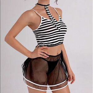 School Girl Sexy Halloween Role Play Costume Set